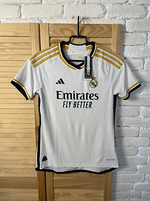 #ad REAL MADRID AUTHENTIC JERSEY HOME FOOTBALL SOCCER SHIRT ADIDAS WOMAN sz S $67.99