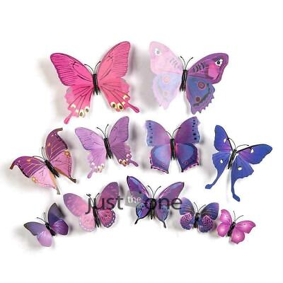 #ad #ad NEW 12 Pcs 3D Butterfly Wall Stickers PVC Children Room Decal Home Decoration $5.89