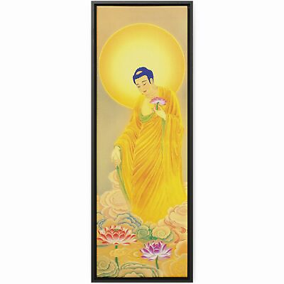 #ad Amitabha Buddha Statue Amida Chinese Painting 阿弥陀佛 佛像 中国 画 Wall Art Canvas Print $158.45