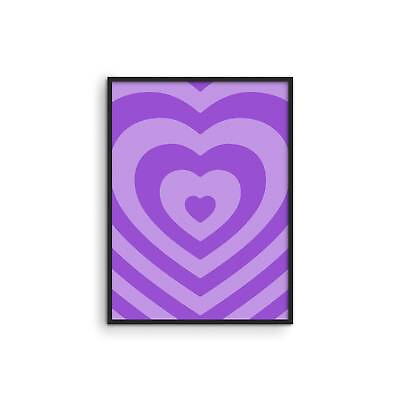#ad Purple Wall Decor for Bedroom By Haus and Hues Purple Wall Art Poster 12x16 $29.99