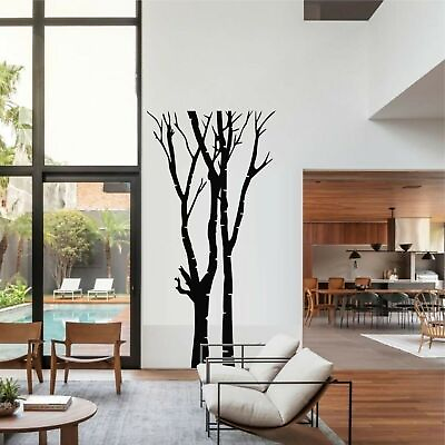 #ad Metal Wall Decor Double Tree Sign Metal Tree Wall Art Home Decoration $209.90