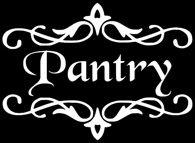 #ad Pantry Door Style #3 Vinyl Decal Sticker Sign Kitchen Home Wall Lettering $4.28