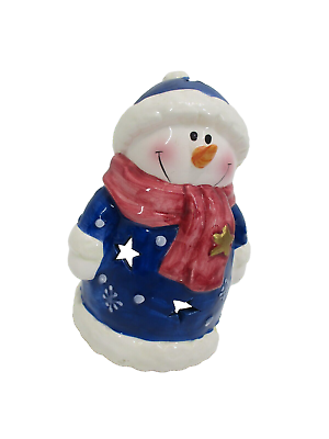 #ad #ad Snowmen Tealight Candle Holders Christmas Decor $6.50