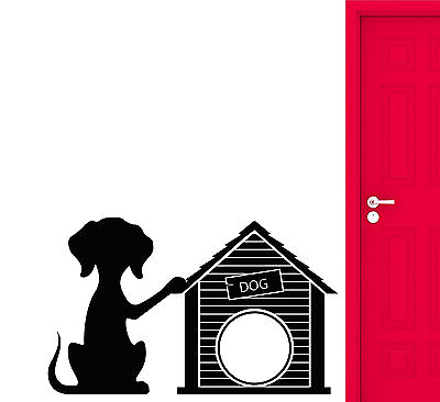 #ad Vinyl Wall Decal Dog Puppy Pet Animal Doghouse Home Stickers 1687ig $69.99