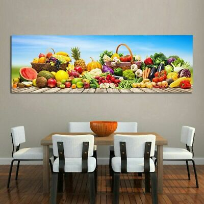 #ad Kitchen Wall Art Vegatables and Fruits Poster Canvas Painting Print Art Pictures $15.19