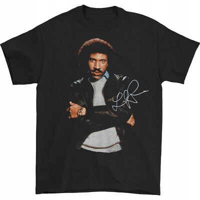 #ad #ad Vtg Lionel Richie Music Star Heavy Cotton All Size Black Unisex Shirt AP161 $18.99
