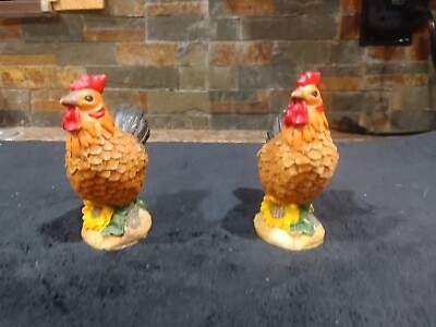 #ad Southern Hospitality 1 Set Of 2 4quot; Roosters Home Decor $18.00