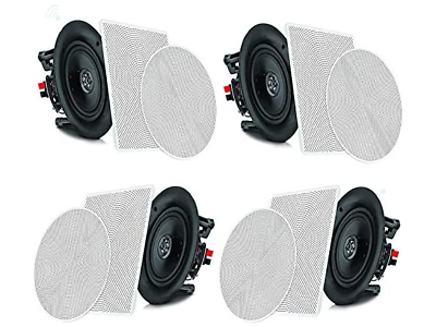 #ad #ad Pyle 6.5” 4 Bluetooth Flush Mount In wall In ceiling 2 Way Speaker System @NEW@ $139.98