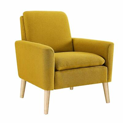 #ad Modern Accent Fabric Chair Single Sofa Comfy Upholstered Arm Chair Living Room $138.99