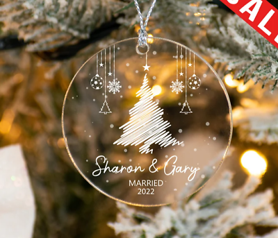#ad Custom Tree Ornaments Personalized Christmas Acrylic Ornament Christmas Decor $12.99