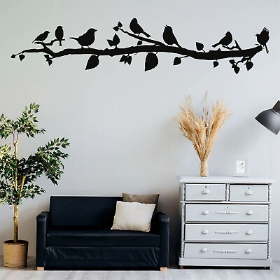 #ad Birds on Branch Metal Wall Art Metal Branch Wall Art Wall Hangings Wall Decor $134.90
