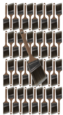#ad 48PK 2.5quot;Angle House WallTrim Paint Brush Set Home Exterior or Interior Brushes $144.99