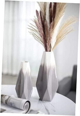 #ad #ad Grey Vases Home Decor Gray Vase for Mantel Decor Modern Decorative White $29.10