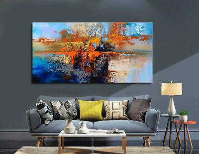 #ad Abstract Oil Painting On Canvas Modern Oil Painting Hand Painted Large Wall Art $99.90