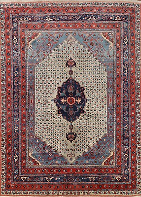 #ad Vintage Ivory Heriz Azerbaijan Living Room Rug 10#x27;x13#x27; Wool Hand knotted Carpet $1672.58