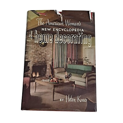#ad #ad Vintage Home Decorating American Womans New Encyclopedia Helen Koues 1954 MCM 50 $20.99