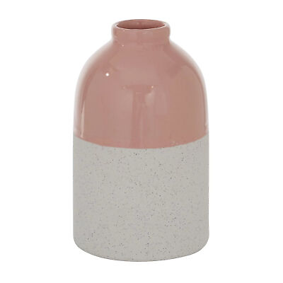 #ad 6quot;W 9.75quot;H Stoneware Modern Vase Pink 1 Piece $17.73