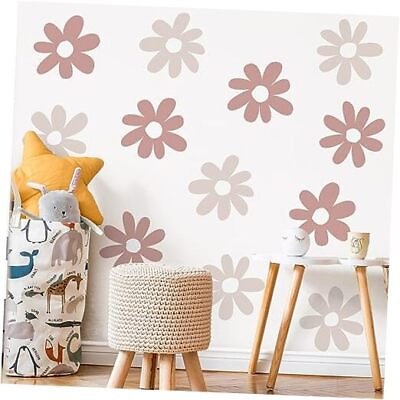 #ad 12 Sheets Daisy Wall Decals Flower Wall Stickers Big Daisy Wall Simple Style $29.85