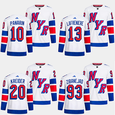 #ad New York Rangers Men#x27;s 2024 Hockey Stadium Series White Jersey $80.99