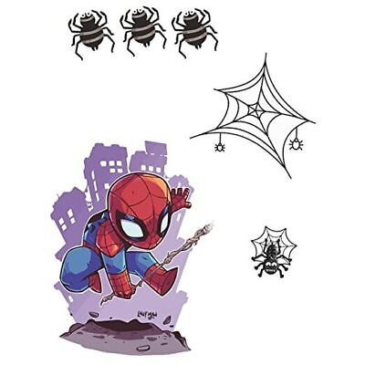 #ad Boy Wall Decals Peel and Stick Kids Hero Wall Stickers Removable Cute Spider $22.58