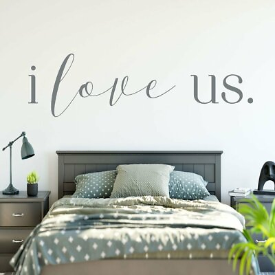 #ad I LOVE US Wall Art Decal Quote Words Home Decor Love Couple Bedroom Sticker 72quot; $51.49