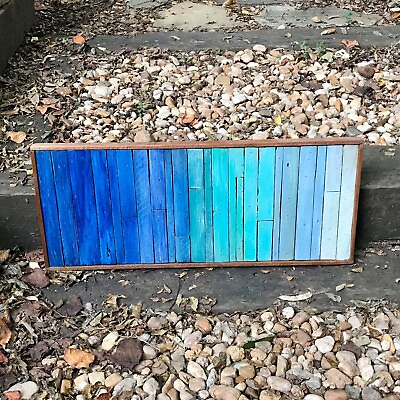 #ad Modern Reclaimed BarnWood Rustic Abstract Cabin Farmhouse Country Wall Art Decor $250.00