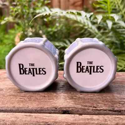 #ad The Beatles Salt amp; Pepper Shakers 2006 Collectible Drums Ceramic Music Kitchen $17.98