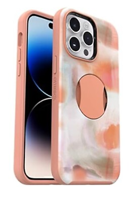 #ad OtterBox OtterGrip Symmetry Series iPhone 14 Pro Case W Grip Peaches $25.49