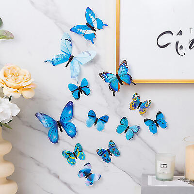 #ad #ad Butterfly Wall Art Wall Stickers Floral Garden Decals $7.91