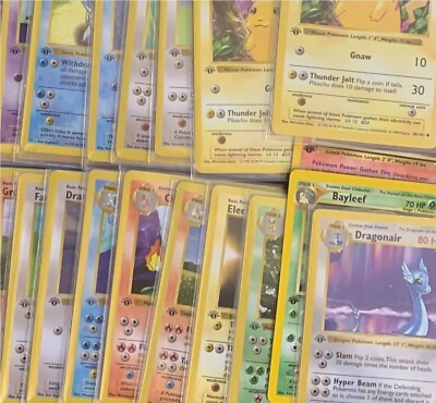 #ad 1st Edition Old Pokemon Cards 100% Vintage Pack ONLY WOTC $16.20