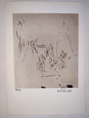 #ad #ad COA Jean Michel Basquiat Print Poster Wall Art Signed Numbered Pop Art $74.95