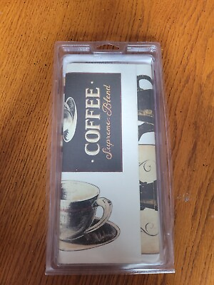 #ad 31 NOS Coffee Themed Wall Accent Stickers Decor Kitchen RoomMates Deco Reusable $11.99