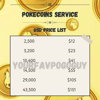 #ad Cheap Pokecoins SUPER Fast Delivery and Safe $23.00