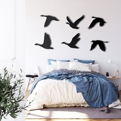 #ad Geese Birds Art Metal Birds Decor Metal Wall Art Metal Wall Decor Home Decor $136.94