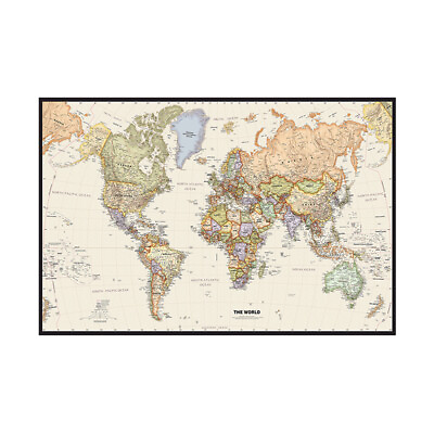 #ad #ad Retro Vintage World Map Large Wall Art Poster Prints Picture Modern Home Decor $11.87
