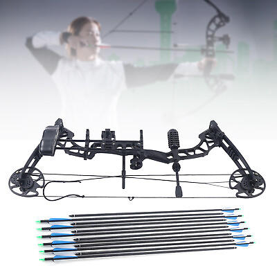 #ad 35 70lbs 329fps Adult Compound Bow Kit Archery Hunting Shooting amp; 12 Arrows US $173.25