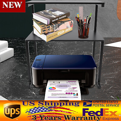 #ad 3 Tier Modern Printer Table Stand Storage Shelves For Home Office 52.5x36x63.2cm $32.20