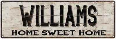 #ad WILLIAMS Rustic Home Sweet Home Sign Gift Metal Decor 106180084003 $49.95