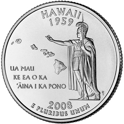 #ad 2008 D Hawaii State Quarter. Uncirculated Uncertified. $2.29