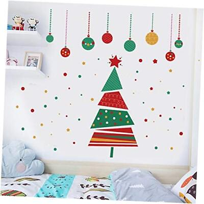#ad 4 Sheets Christmas Tree Wall Decals Vinyl Art Wall Stickers Peel and Stick Qt03 $10.29