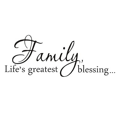 #ad Life#x27;s Greatest Blessing Vinyl Wall Decal Removable Stickers for Home Family $12.74