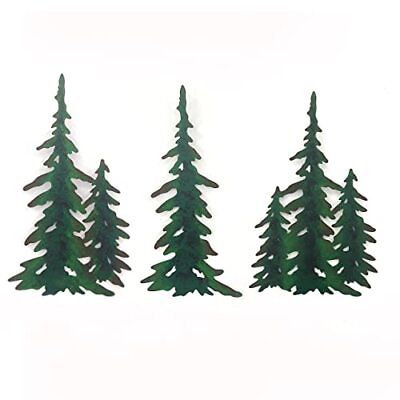 #ad Pine Decoration Pine Metal Wall Art Outdoor Metal Wall Art Tree Wall Art $30.68