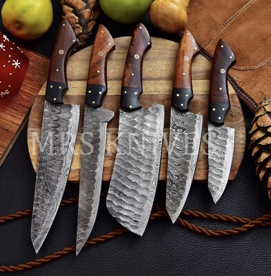 #ad #ad Custom Made DAMASCUS STEEL CHEF KNIFE SET KITCHEN KNIVES CHEF SET $107.10