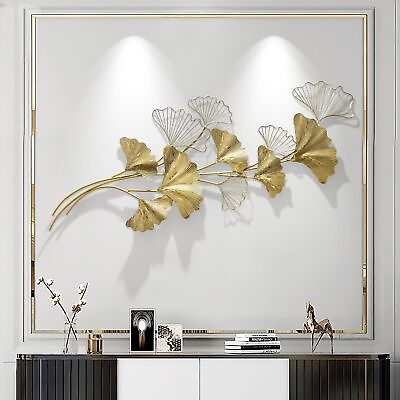 #ad Gold Large Metal Wall Decor for Living RoomModern Metal Wall ArtBig 3D Wall... $157.58