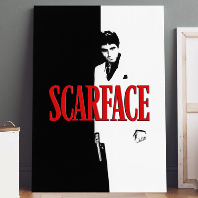 #ad Canvas Print: Scarface Movie Poster Wall Art $14.99