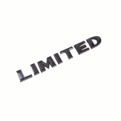 #ad Gloss Black Limited Badge Emblem Fender Rear Decor Sticker for Jeep Universal $12.88