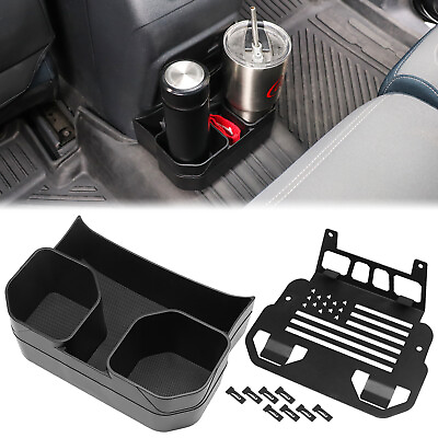 #ad #ad ABS Black Auto Rear Dual Cup Holder Removable for Ford Bronco 4 Doors 2021 2023 $21.99