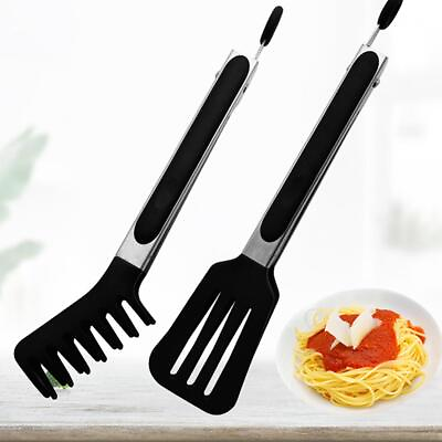 #ad Silicone Kitchen Tongs Clip Kitchen BBQ Bread Salad Cooking SALE Clip Tool L1J4 $2.53