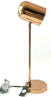 #ad Bloomingville Copper Table Lamp 21.5quot; Sleek Modern On Off Switch $159.96