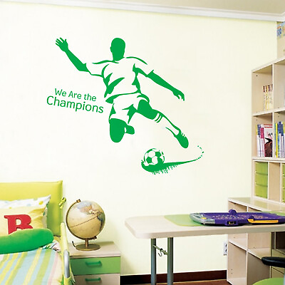 #ad DIY Vinyl Wall Decor Decal soccer player Sticker Home for living Room bedroom $11.99